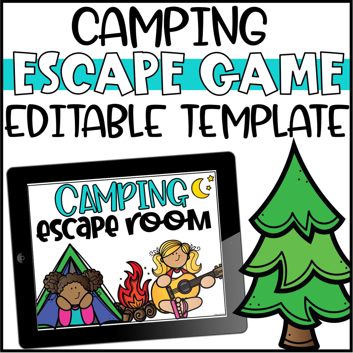 Camping Escape Room Editable Template Teaching with Briana Beverly