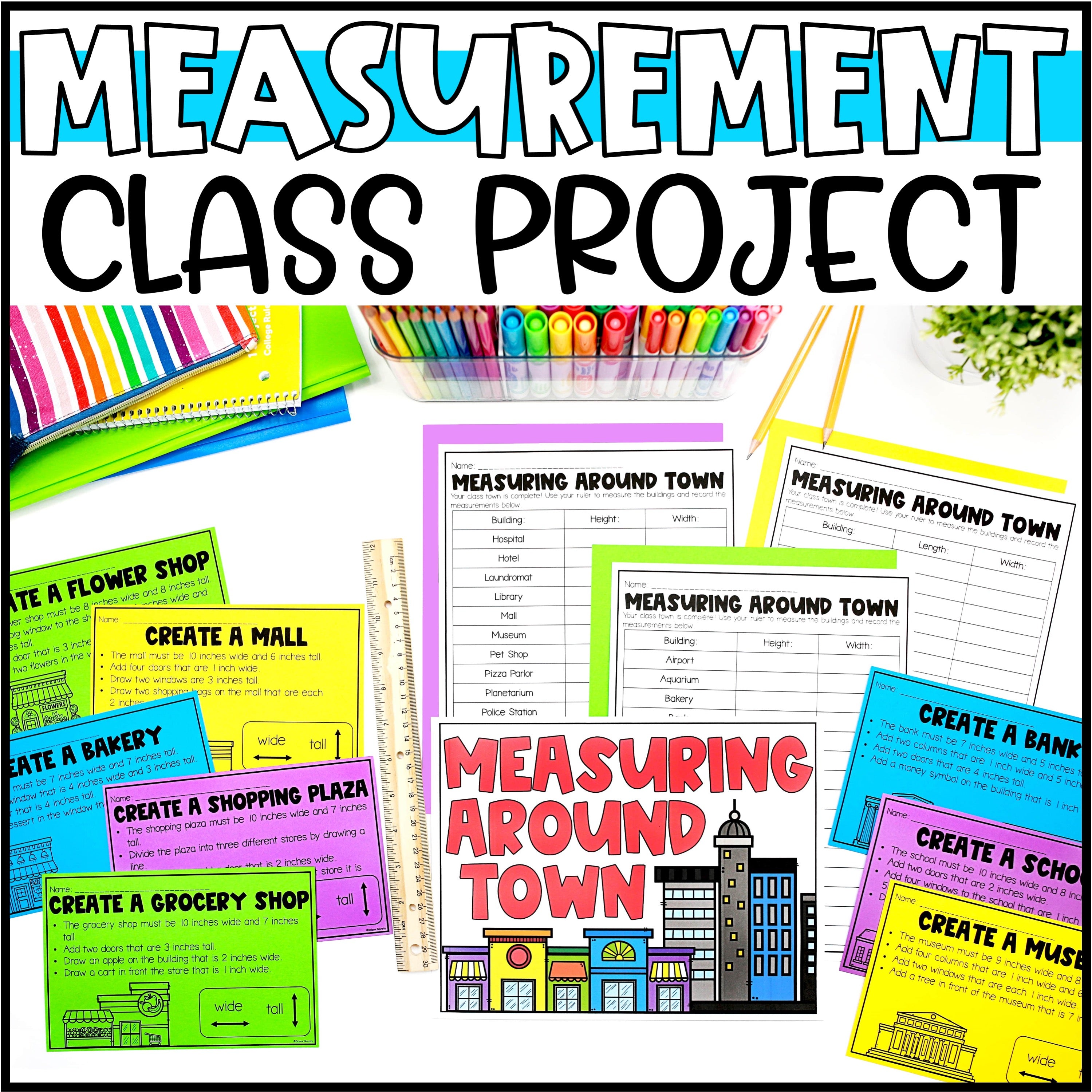 Measuremnet Tools Project Measurement Project | Measurement Activities - Build a Town – Teaching ...