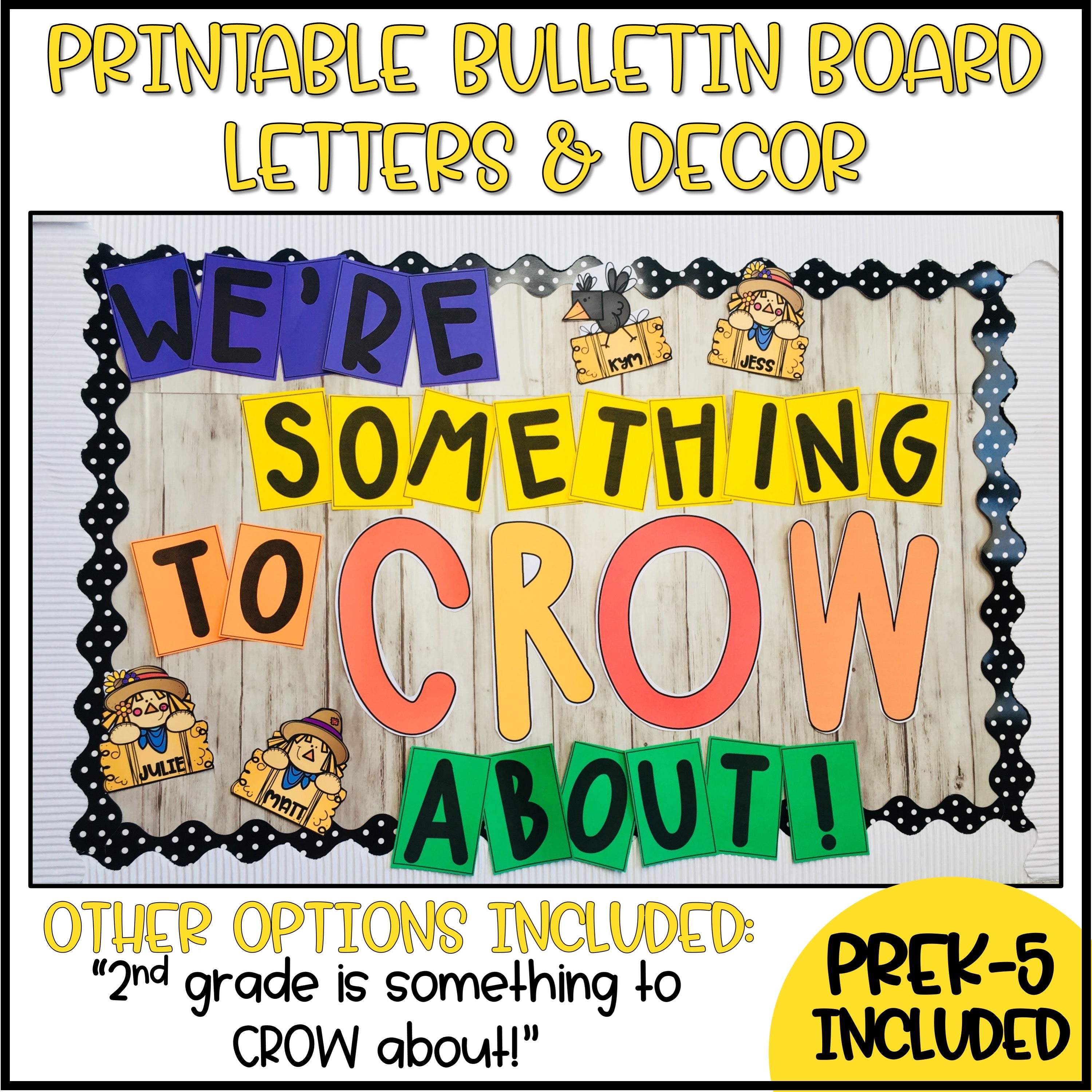Fall Scarecrow Bulletin Board or Door Decoration – Teaching with Briana  Beverly