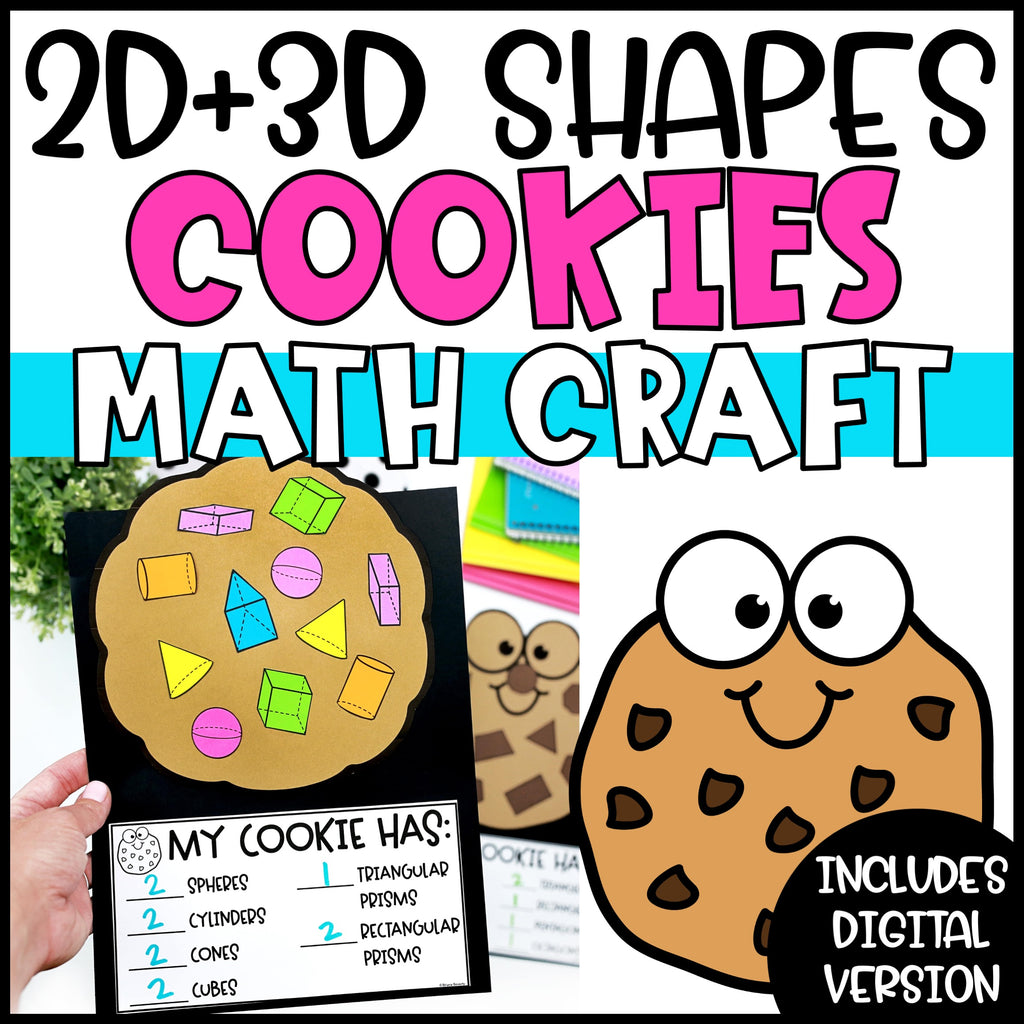 2D & 3D Shapes Math Activity | Shapes Cookie Math Craft – Teaching with ...