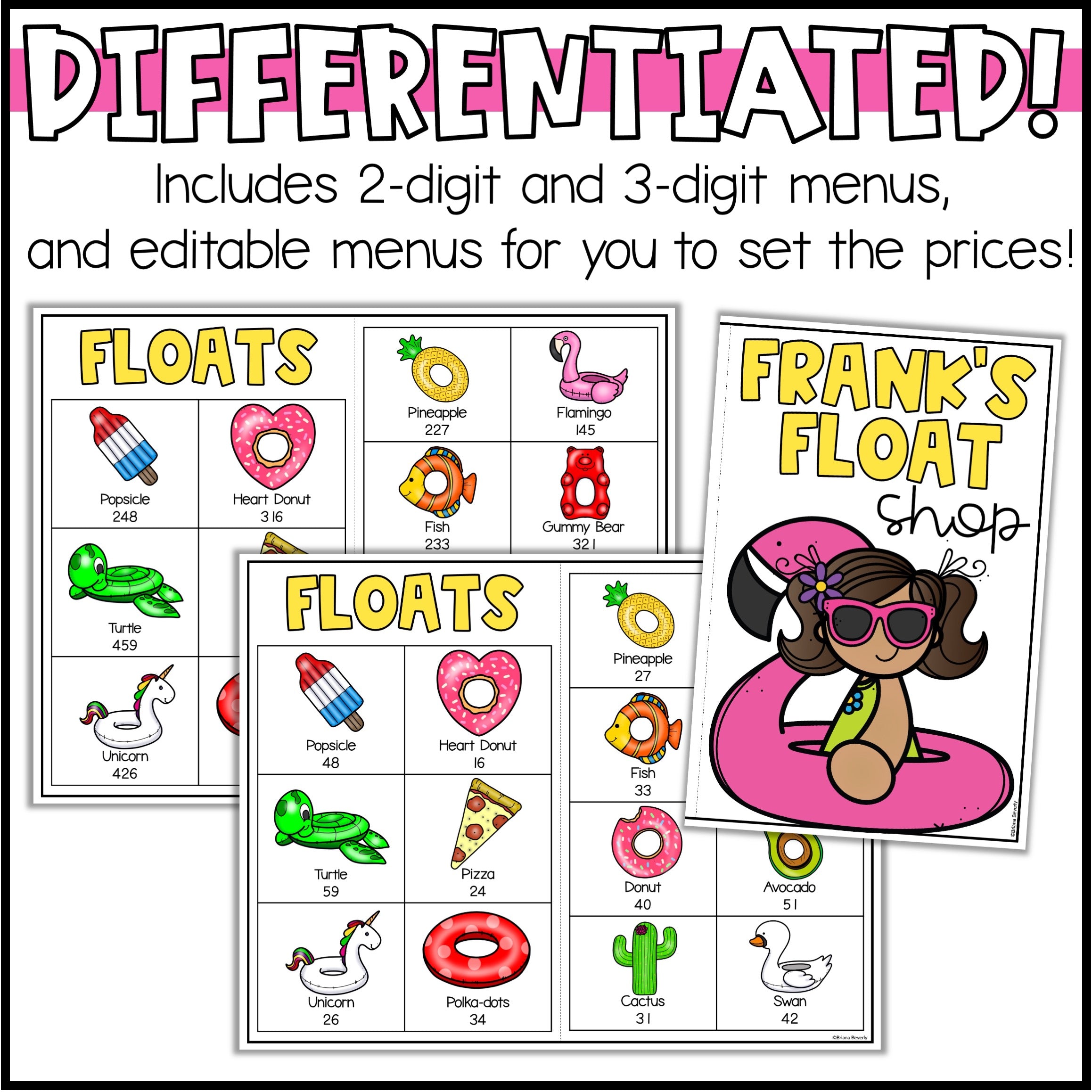 Math Activities - Addition Math Menus - Complete Bundle – Teaching with ...