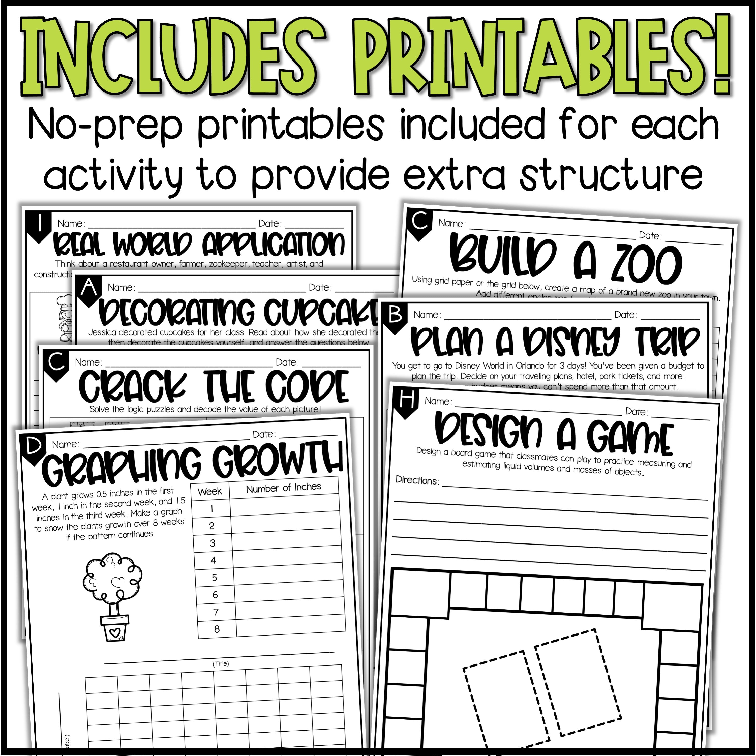 3rd Grade Homework Menu.pdf 3rd Grade Math Menu Bundle – Teaching with Briana Beverly