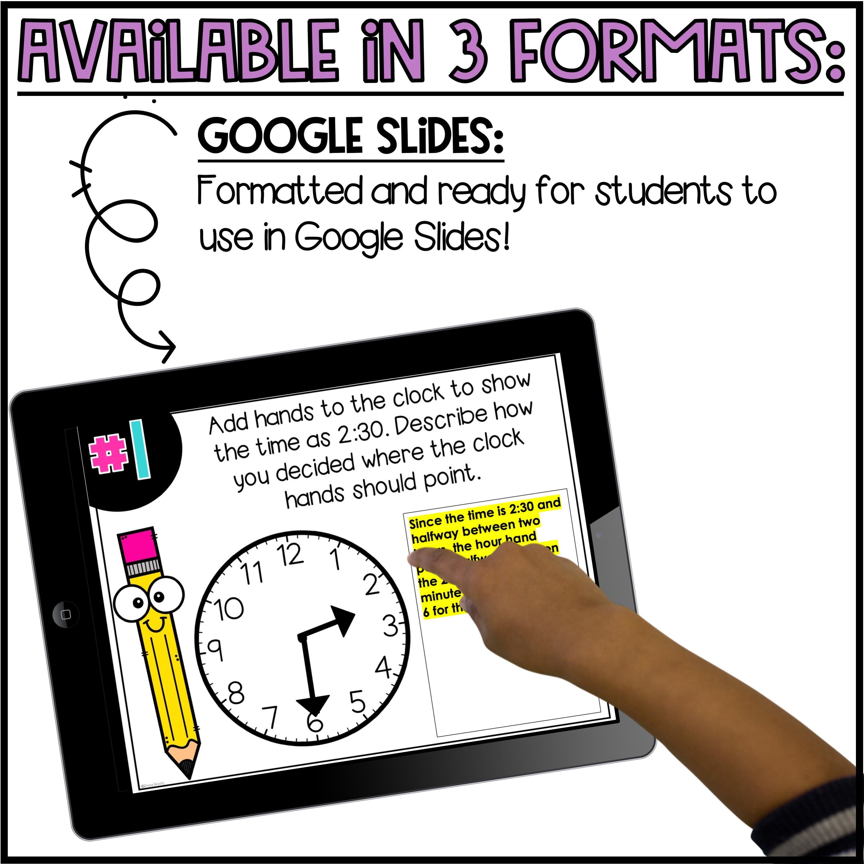 Time Math Journal Telling Time Math Journal Prompts – Teaching with Briana Beverly