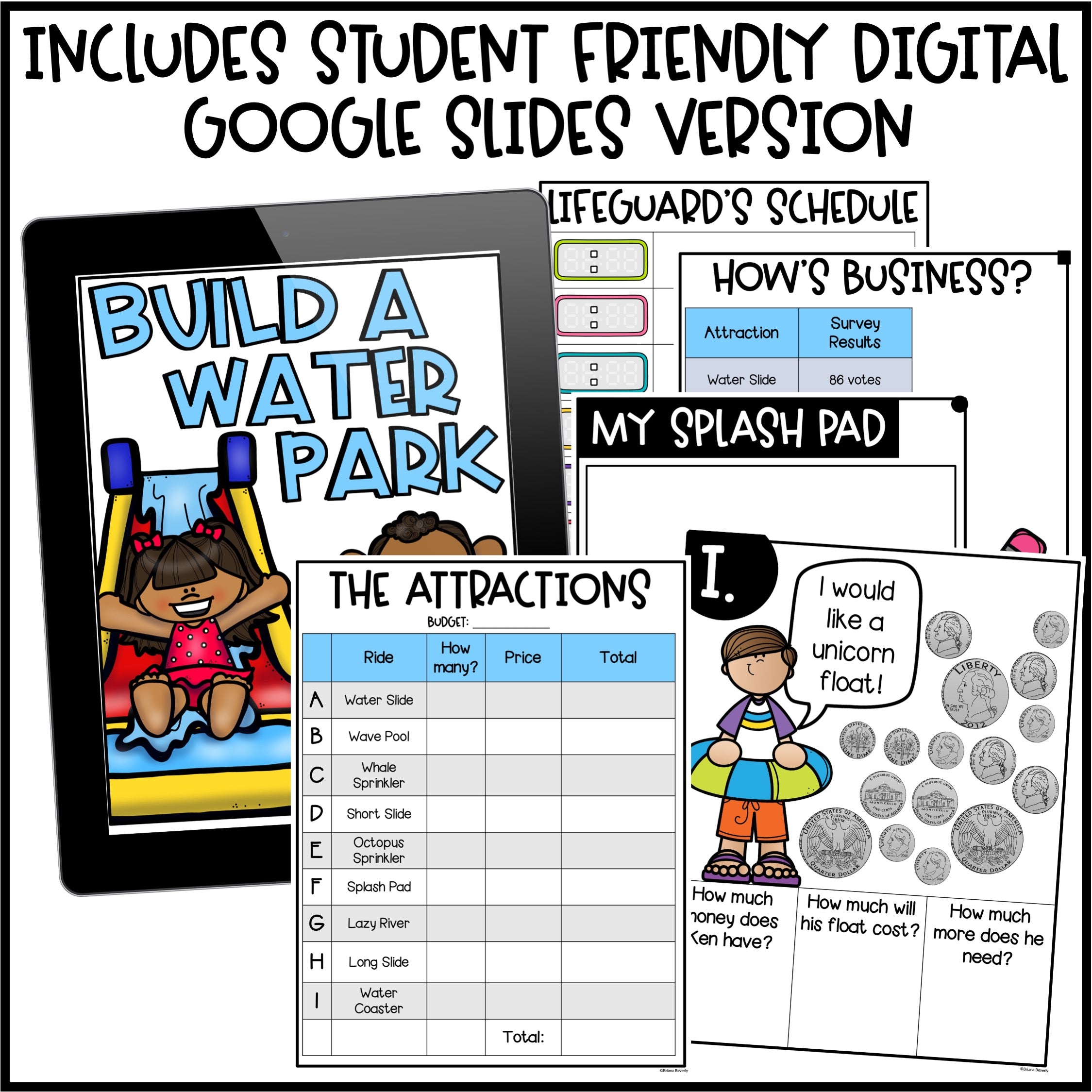 Build a Water Park PBL Math Project – Teaching with Briana Beverly