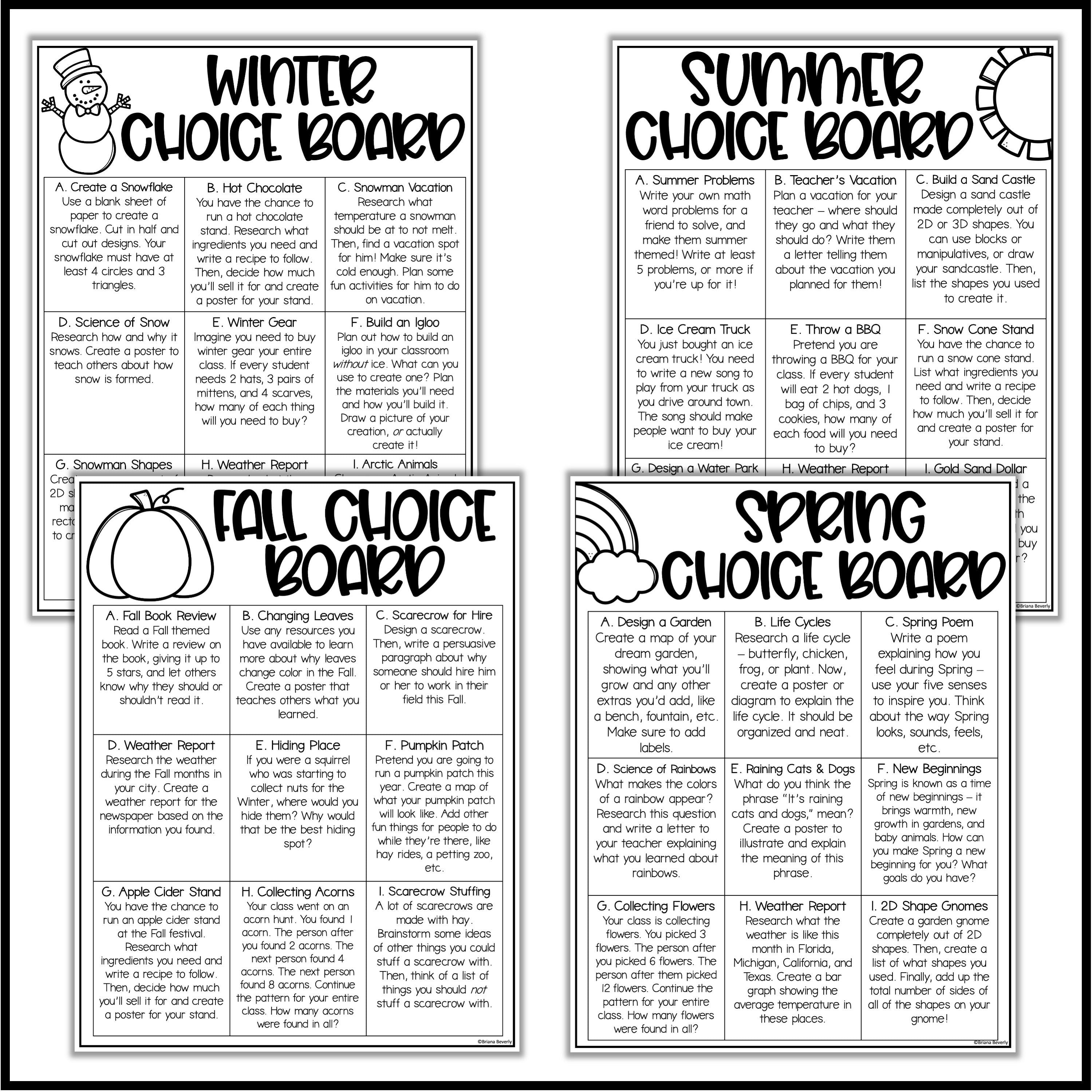 Free Black and White Printable - Try It - Like It - Create it