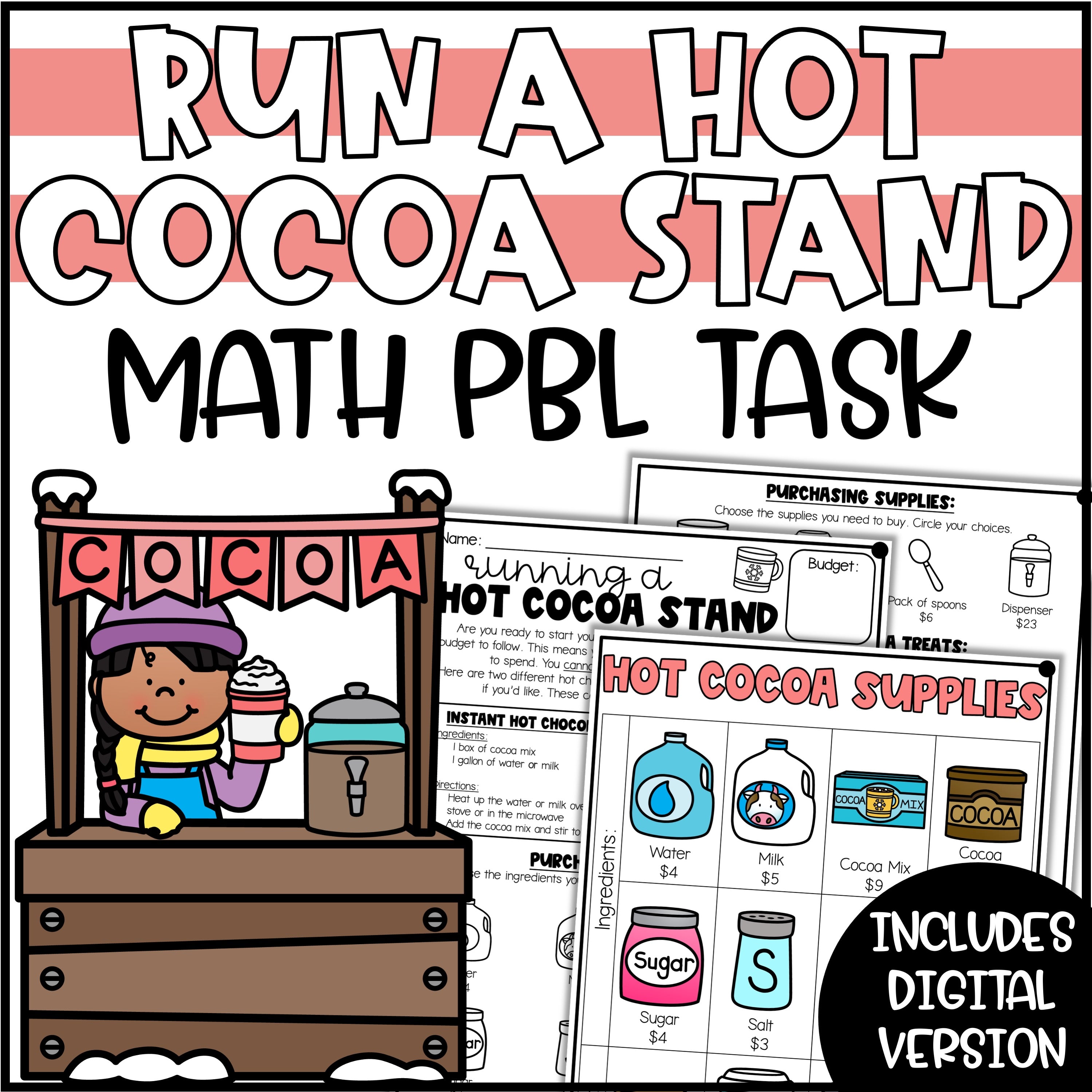 Christmas Project Based Learning | Hot Chocolate Stand PBL